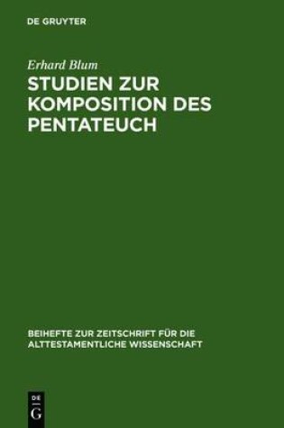 Cover of Studien Zur Komposition Des Pentateuch