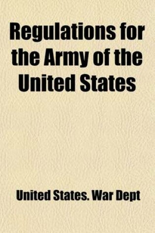 Cover of Regulations for the Army of the United States