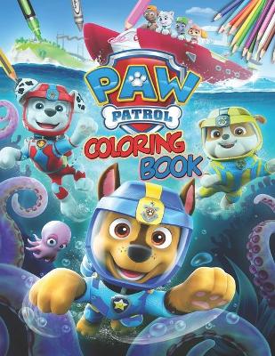 Book cover for Paw Patrol Coloring Book