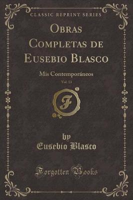 Book cover for Obras Completas de Eusebio Blasco, Vol. 13