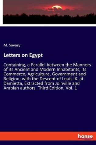 Cover of Letters on Egypt
