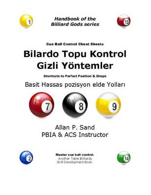 Book cover for Cue Ball Control Cheat Sheets (Turkish)