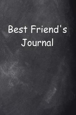 Cover of Best Friend's Journal Chalkboard Design