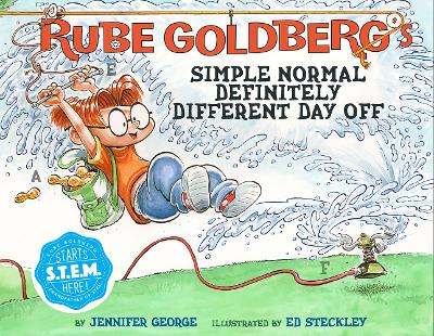 Book cover for Rube Goldberg's Simple Normal Definitely Different Day Off