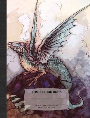 Book cover for Dragon Fantasy Composition Notebook, Narrow Ruled