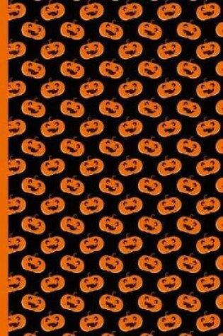 Cover of Halloween Pumpkins with Scary Faces Pattern