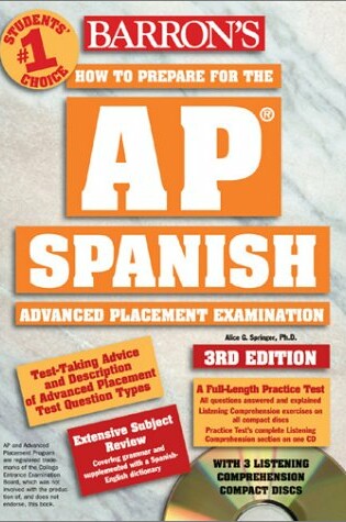 Cover of How to Prepare for the AP Spanish (Book W/CDs)