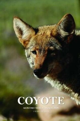 Cover of Coyote Monthly Note Planner 2019 1 Year Calendar