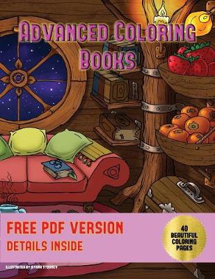 Book cover for Advanced Coloring Books (Magical Kingdom - Fairy Homes)