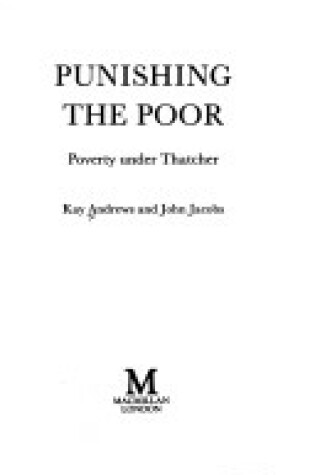 Cover of Punishing the Poor