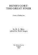 Book cover for Henry Cort, the Great Finer