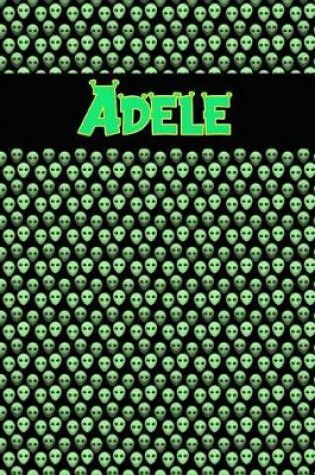 Cover of 120 Page Handwriting Practice Book with Green Alien Cover Adele