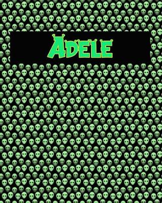 Book cover for 120 Page Handwriting Practice Book with Green Alien Cover Adele