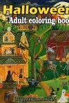 Book cover for Halloween adult coloring book