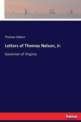 Cover of Letters of Thomas Nelson, Jr.