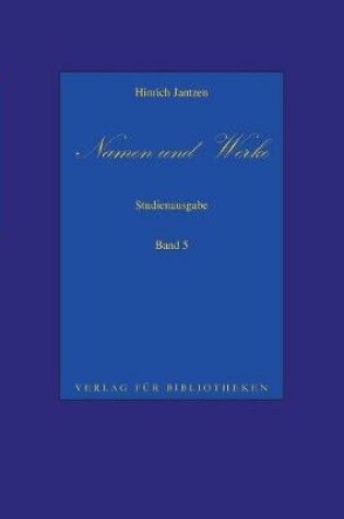 Cover of Namen Und Werke 5