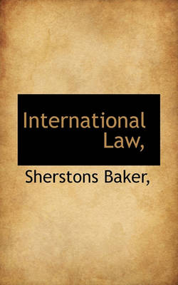 Book cover for International Law,