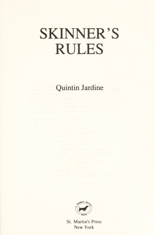 Cover of Skinner's Rules