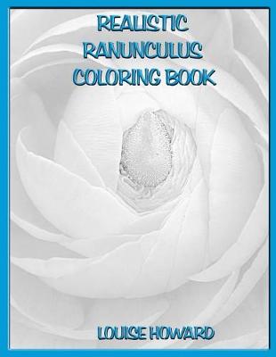 Book cover for Realistic Ranunculus Coloring Book