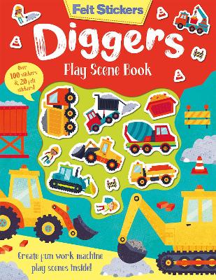 Cover of Felt Stickers Diggers Play Scene Book