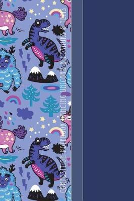 Cover of Composition Notebook Dancing Unicorn Dinosaurs & Yetis