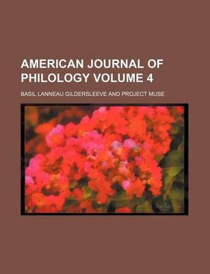 Book cover for American Journal of Philology Volume 4