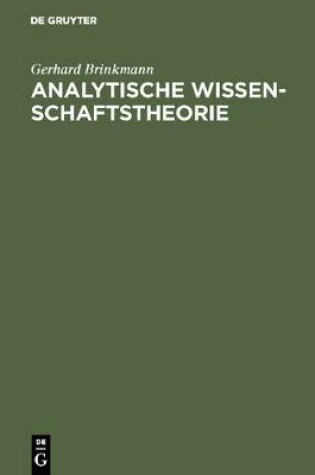 Cover of Analytische Wissenschaftstheorie