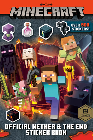 Cover of Minecraft Official the Nether and the End Sticker Book (Minecraft)