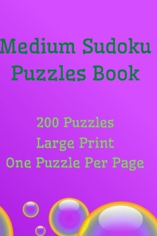 Cover of Medium Sudoku Puzzles Book