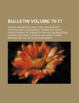 Book cover for Bulletin Volume 70-77