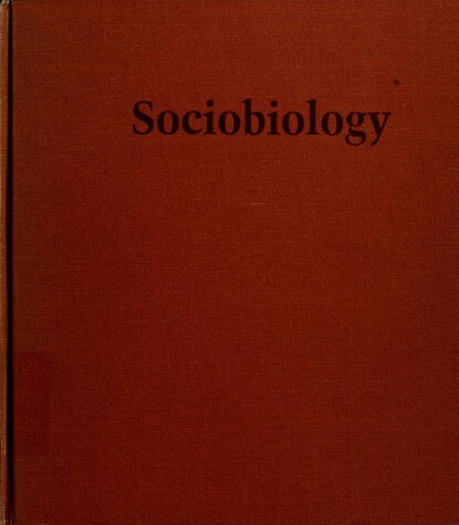 Book cover for Sociobiology