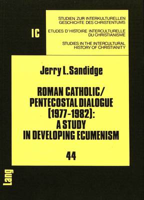 Cover of Roman Catholic/Pentecostal Dialogue