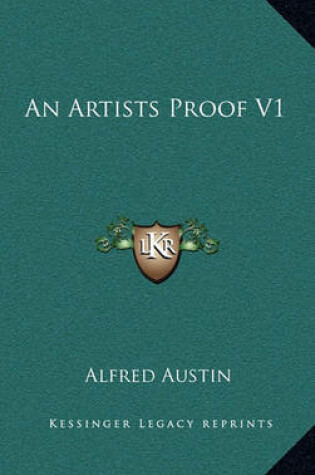 Cover of An Artists Proof V1