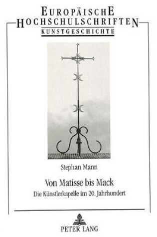 Cover of Von Matisse Bis Mack