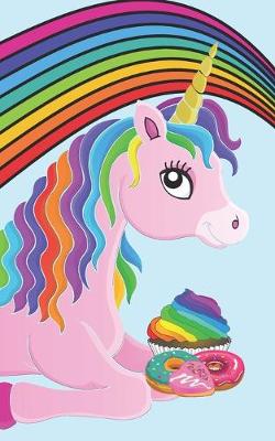 Book cover for Rainbow Cupcake Donut Unicorn Power Journal