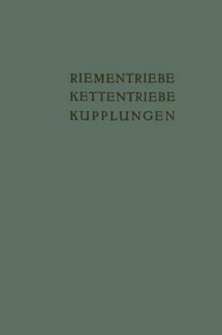 Cover of Riementriebe, Kettentriebe, Kupplungen