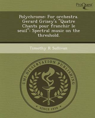 Book cover for Polychrome: For Orchestra