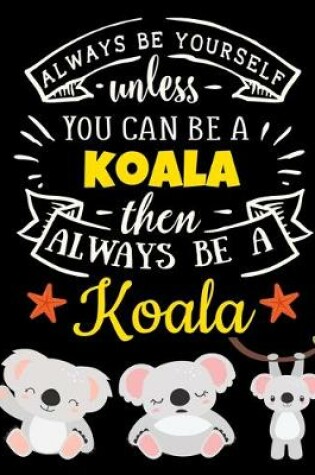 Cover of Koala Black Paper Notebook