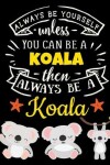 Book cover for Koala Black Paper Notebook