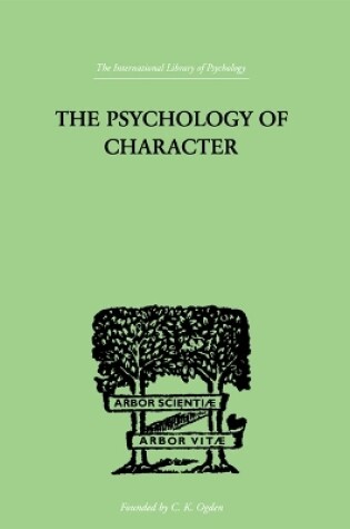 Cover of The Psychology Of Character