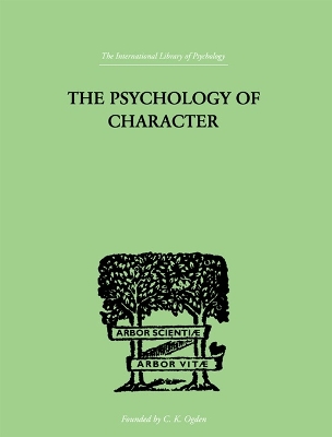 Book cover for The Psychology Of Character