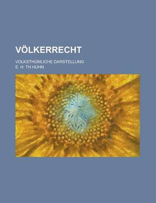 Book cover for Volkerrecht; Volksthumliche Darstellung