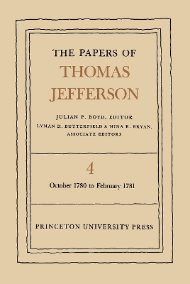 Book cover for The Papers of Thomas Jefferson, Volume 4