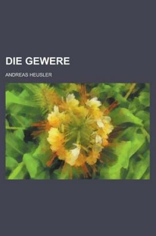 Cover of Die Gewere