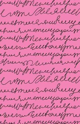 Cover of Journal Notebook Scribbly Writing Black and Pink