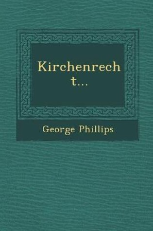 Cover of Kirchenrecht...