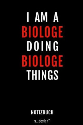Cover of Notizbuch fur Biologen / Biologe / Biologin