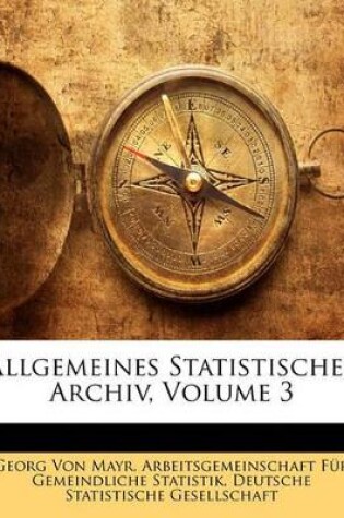 Cover of Allgemeines Statistisches Archiv.