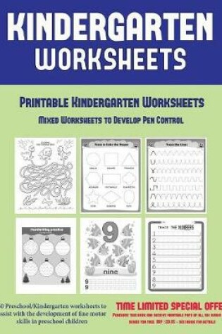 Cover of Printable Kindergarten Worksheets
