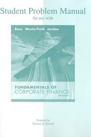 Cover of Student Problem Manual to accompany Fundamentals of Corporate Finance